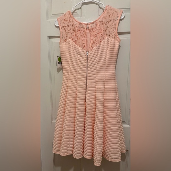 Danny & Nicole Light Pink Textured Dress - Picture 3 of 3